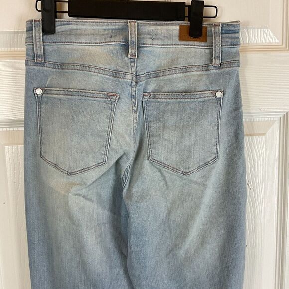 Judy Blue Size 0/24 Cadence Jean Hi Waist Wide Leg Braided Waistband Bohemian R2 - Picture 7 of 12